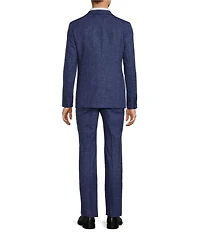 John Varvatos Slim Fit Flat Front Fancy Solid 2-Piece Suit
