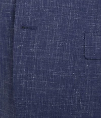John Varvatos Slim Fit Flat Front Fancy Solid 2-Piece Suit