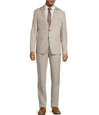 John Varvatos Slim Fit Flat Front Fancy Solid 2-Piece Suit