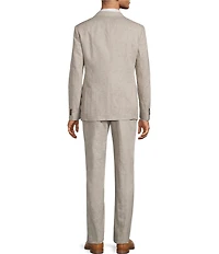 John Varvatos Slim Fit Flat Front Fancy Solid 2-Piece Suit