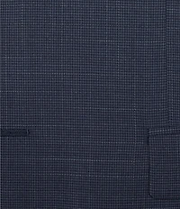 John Varvatos Slim Fit Flat Front Houndstooth Wool Blend 2-Piece Suit