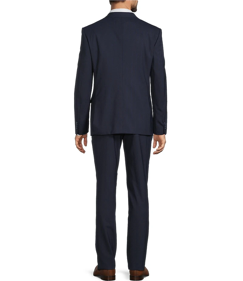 John Varvatos Slim Fit Flat Front Pinstriped 2-Piece Suit