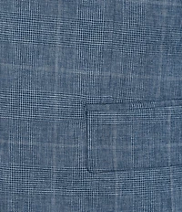 John Varvatos Slim Fit Flat Front Plaid 2-Piece Suit