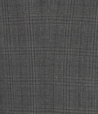 John Varvatos Slim Fit Flat Front Plaid Print 2-Piece Suit