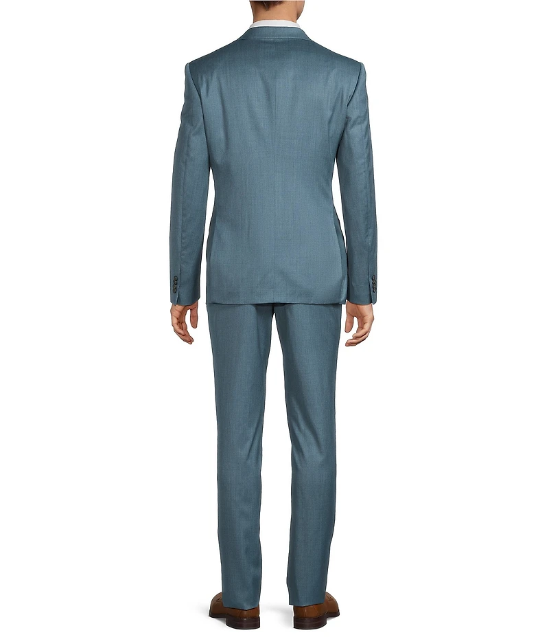 John Varvatos Slim Fit Flat Front Solid 2-Piece Suit