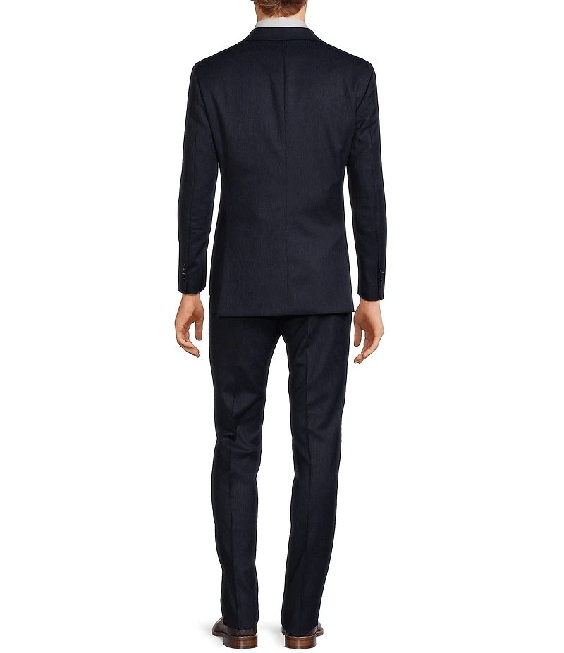 John Varvatos Slim Fit Flat Front Stripe Pattern 2-Piece Suit