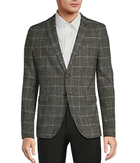 John Varvatos Slim Fit Plaid Print Sport Coat