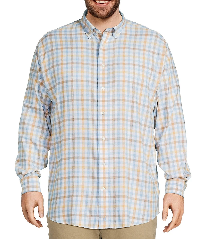 Johnnie-O Big & Tall Callum Long Sleeve Woven Shirt