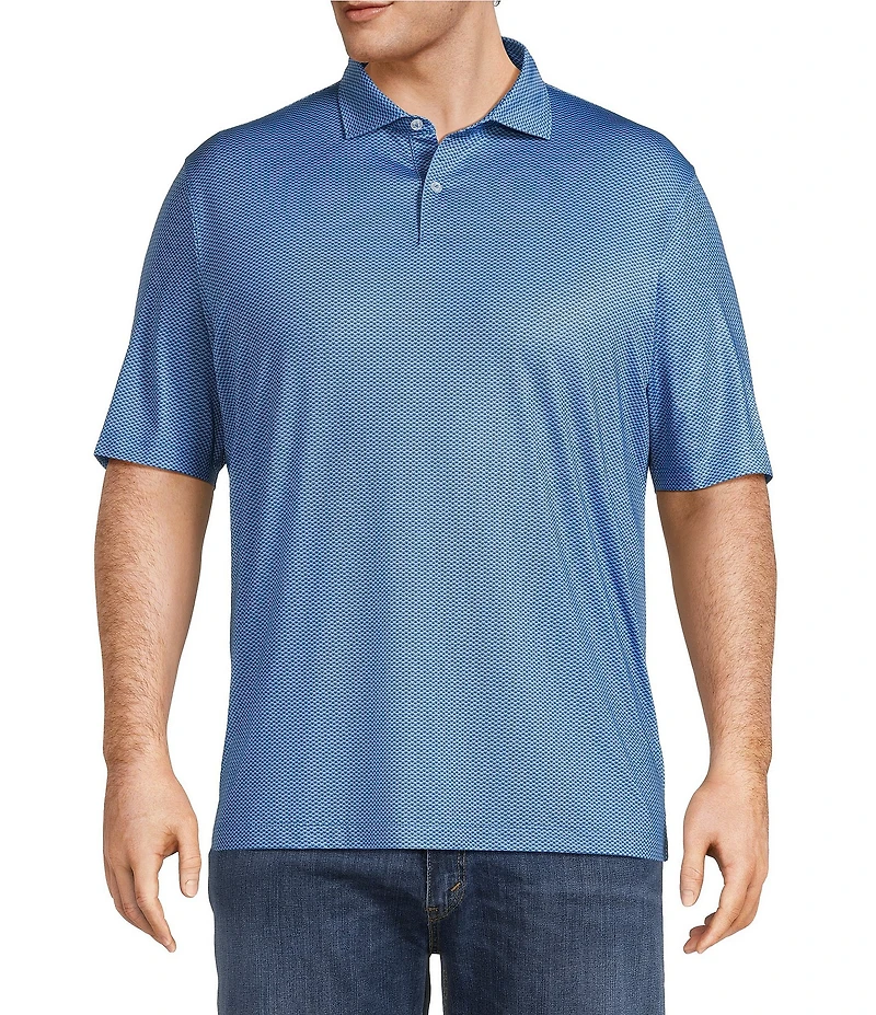 Johnnie-O Big & Tall Darts Performance Stretch Short Sleeve Polo Shirt