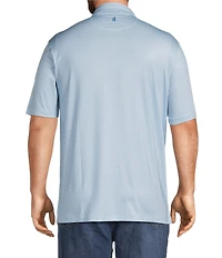 Johnnie-O Big & Tall Hex Print Performance Stretch Short Sleeve Polo Shirt