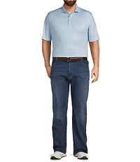 Johnnie-O Big & Tall Hex Print Performance Stretch Short Sleeve Polo Shirt