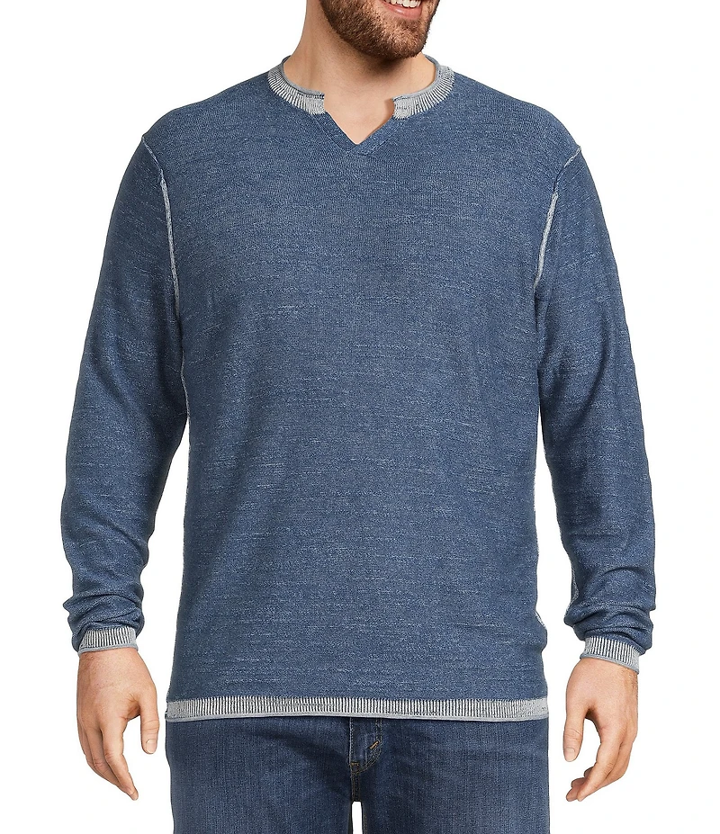 Johnnie-O Big & Tall Jamesy Long Sleeve Pullover