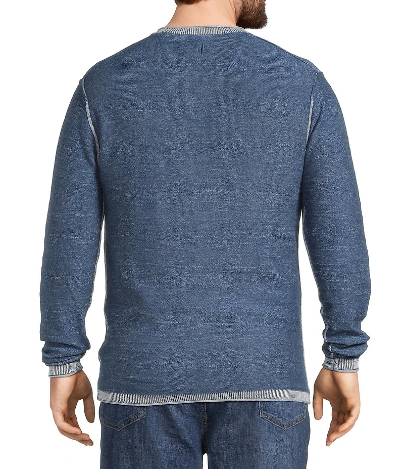 Johnnie-O Big & Tall Jamesy Long Sleeve Pullover