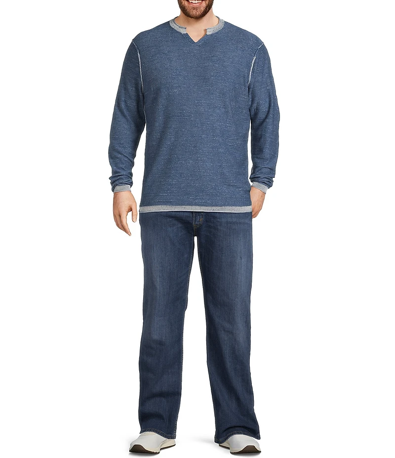 Johnnie-O Big & Tall Jamesy Long Sleeve Pullover