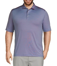 Johnnie-O Big & Tall Lyndonn Stripe Performance Stretch Short Sleeve Polo Shirt