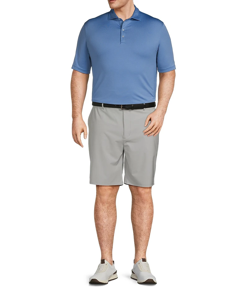 Johnnie-O Big & Tall Lyndonn Stripe Performance Stretch Short Sleeve Polo Shirt