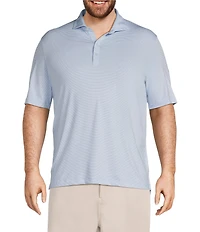 Johnnie-O Big & Tall Lyndonn Stripe Performance Stretch Short Sleeve Polo Shirt