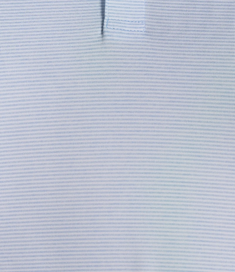 Johnnie-O Big & Tall Lyndonn Stripe Performance Stretch Short Sleeve Polo Shirt