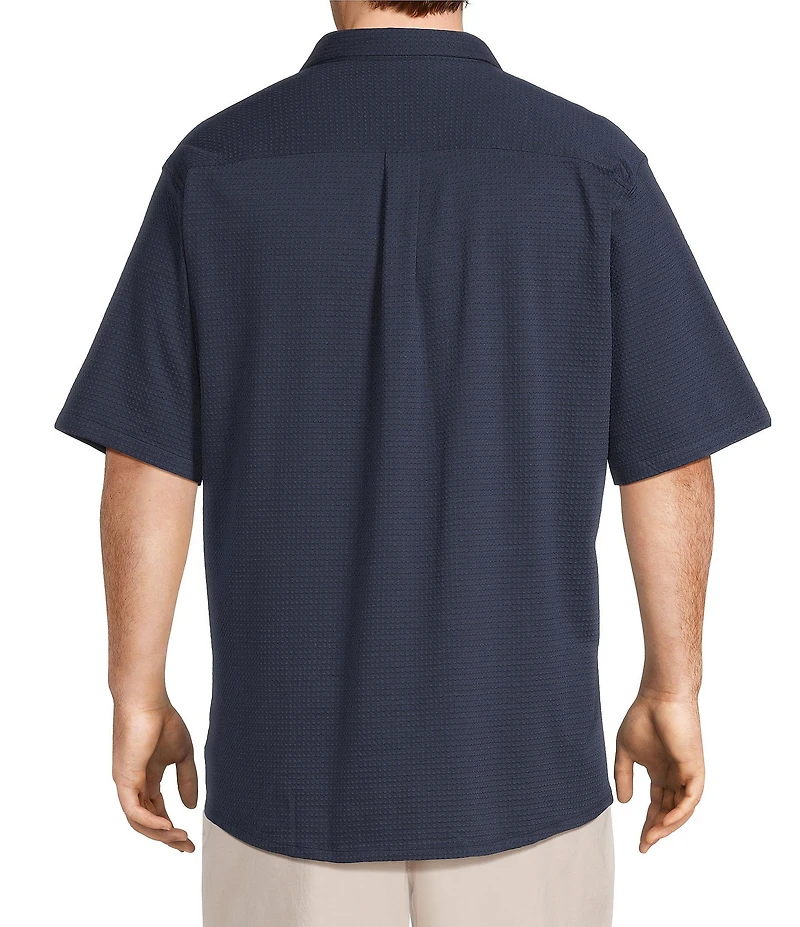 Johnnie-O Big & Tall Surfsucker Short Sleeve Woven Shirt