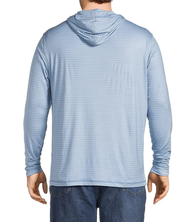 Johnnie-O Big & Tall Talon Stripe Performance Hoodie