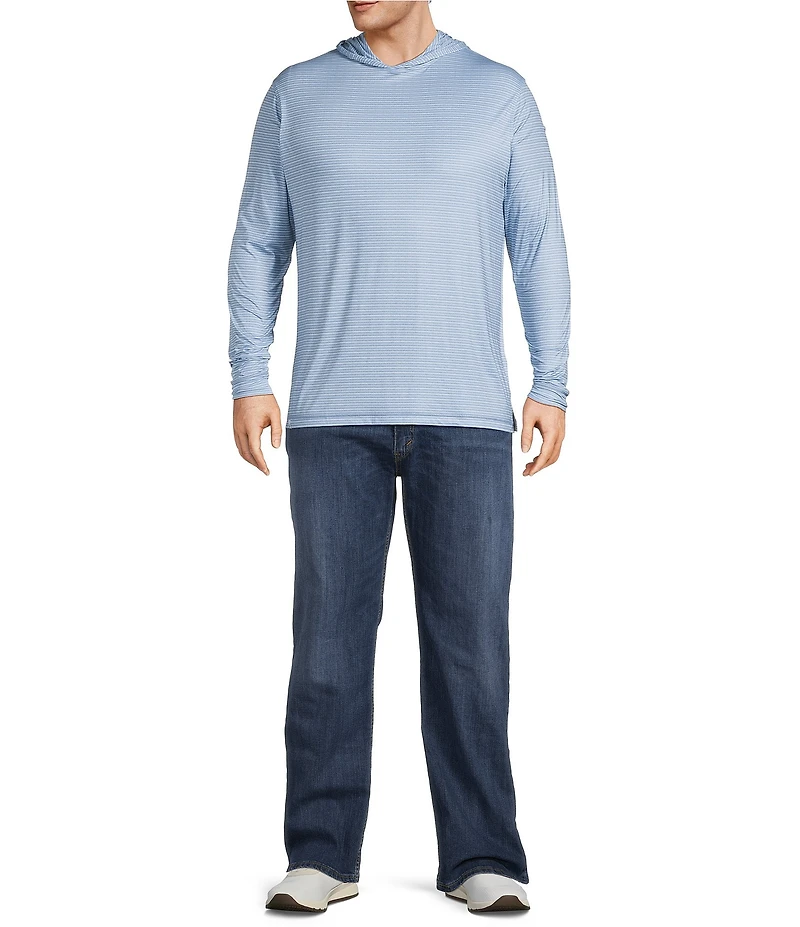 Johnnie-O Big & Tall Talon Stripe Performance Hoodie
