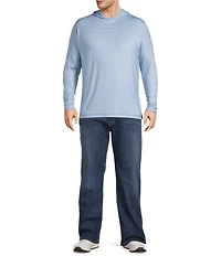 Johnnie-O Big & Tall Talon Stripe Performance Hoodie