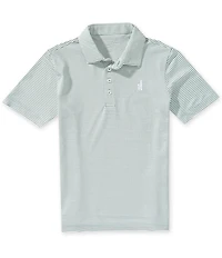 Johnnie-O Big Boys Dru Mesh Performance Striped Short-Sleeve Polo