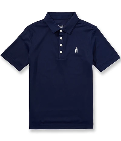 Johnnie-O Big Boys Stevie Solid Performance Mesh Short-Sleeve Polo Shirt