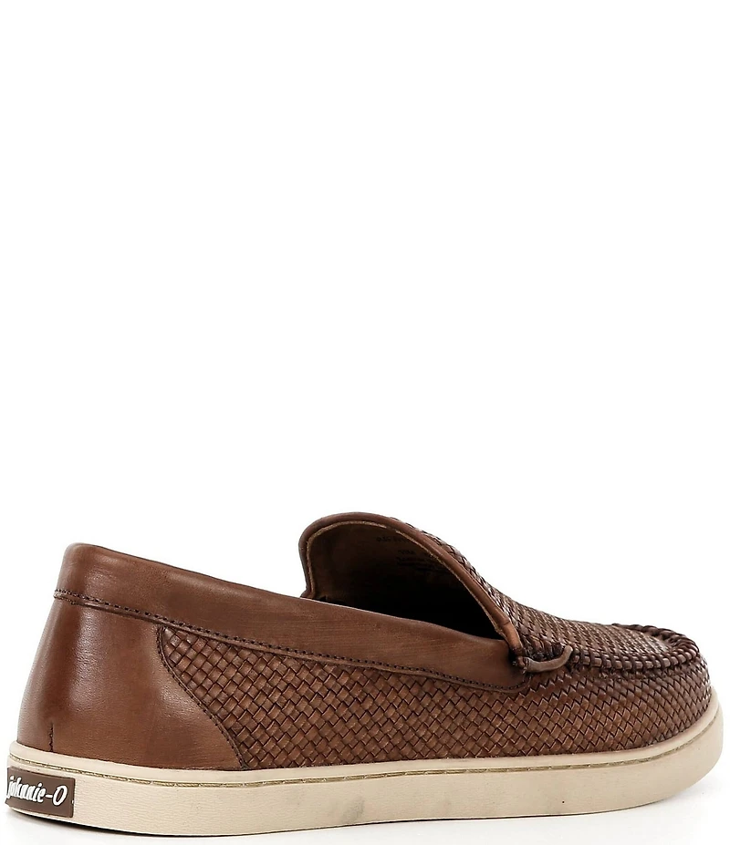 Johnnie-O Men's La Jolla Woven Leather Venetian Loafers