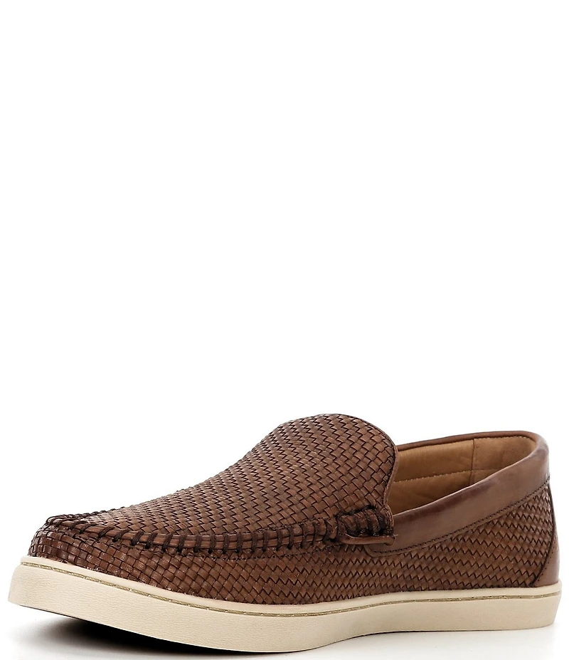 Johnnie-O Men's La Jolla Woven Leather Venetian Loafers