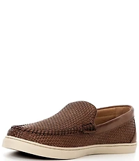 Johnnie-O Men's La Jolla Woven Leather Venetian Loafers