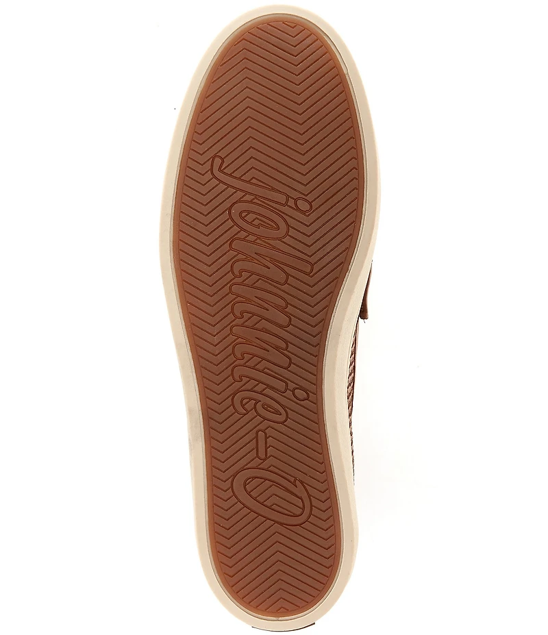 Johnnie-O Men's La Jolla Woven Leather Venetian Loafers