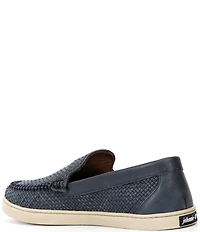 Johnnie-O Men's La Jolla Woven Leather Venetian Loafers