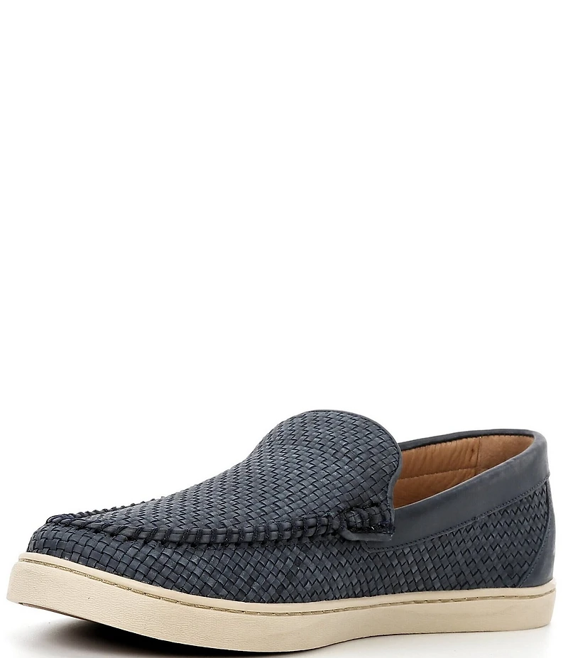 Johnnie-O Men's La Jolla Woven Leather Venetian Loafers