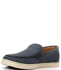 Johnnie-O Men's La Jolla Woven Leather Venetian Loafers