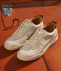 Johnnie-O Men's Topspin Leather Royale Perforated Detail Sneakers