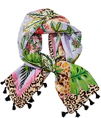 JOHNNY WAS Bellina Print Silk Square Scarf