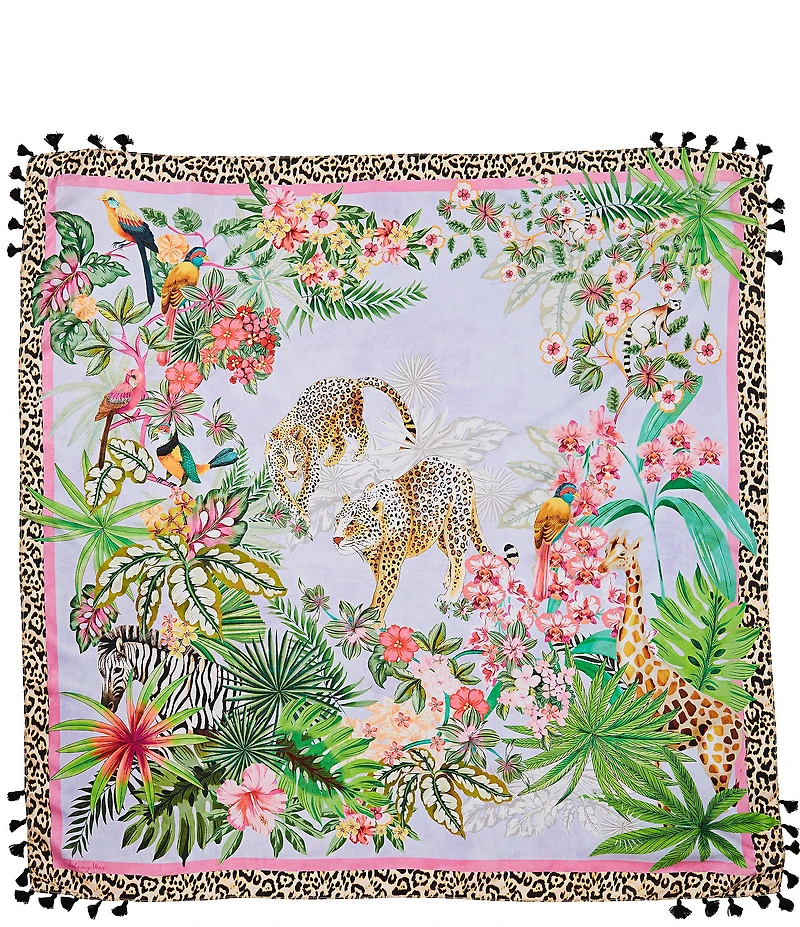 JOHNNY WAS Bellina Print Silk Square Scarf