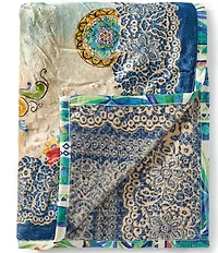 JOHNNY WAS Christy Travel Reversible Cozy Blanket