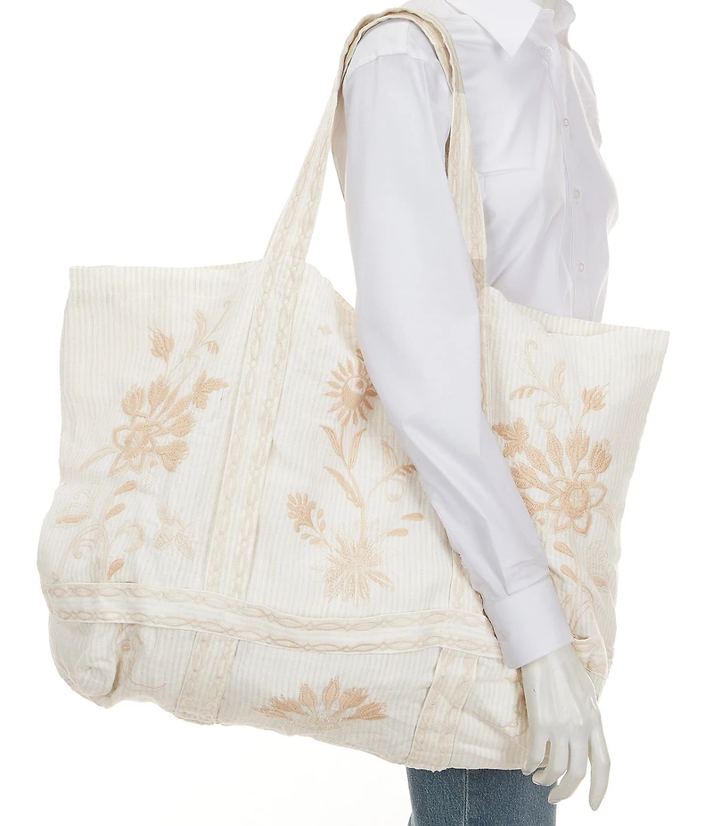 JOHNNY WAS Danika Elordi Stripe Tote Bag