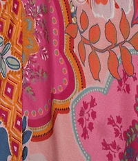 JOHNNY WAS Dornaz Tami Scarf Print Scoop Neck Sleeveless Dress