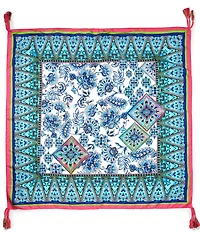 JOHNNY WAS Elaine Print Silk Square Scarf