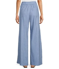 Johnny Was Elizabeth Floral Embroidered Wide Leg Pants