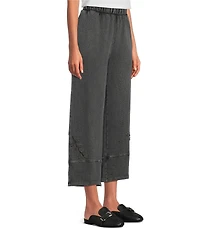 JOHNNY WAS Coordinating French Terry Elastic Waist Beaded Barrel Pants