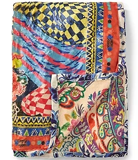 JOHNNY WAS Jenny Reversible Travel Blanket