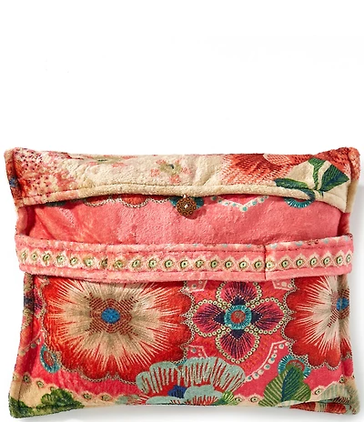 JOHNNY WAS Kallie Floral Reversible Travel Blanket