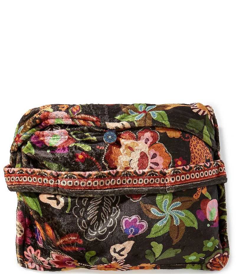 JOHNNY WAS Laurel Canyon Antheia Travel Reversible Cozy Blanket