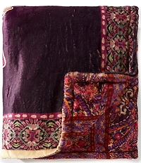 JOHNNY WAS Laurel Canyon Anzio Scarf Cozy Reversible Throw Blanket