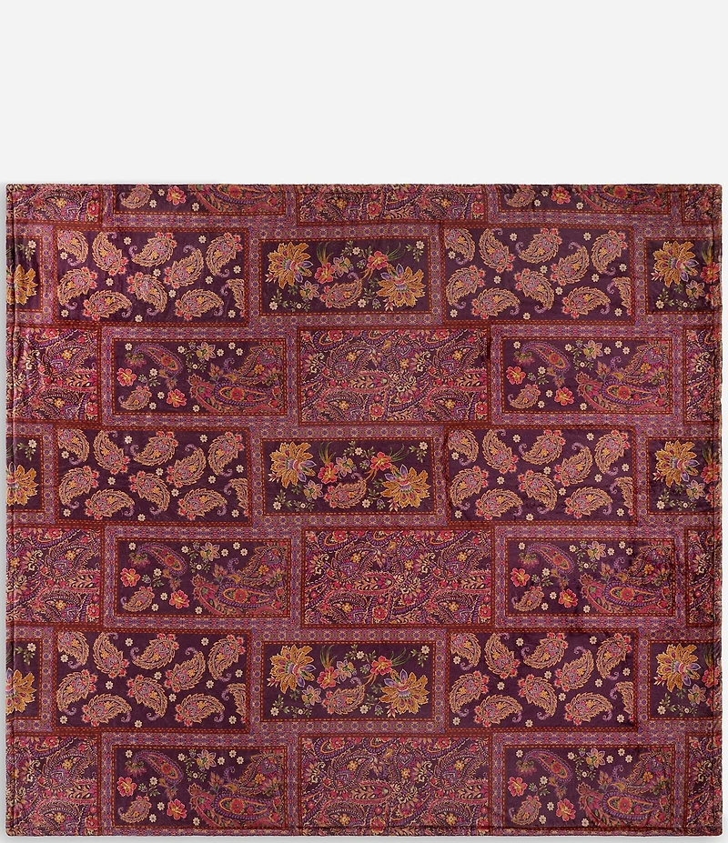 JOHNNY WAS Laurel Canyon Anzio Scarf Cozy Reversible Throw Blanket