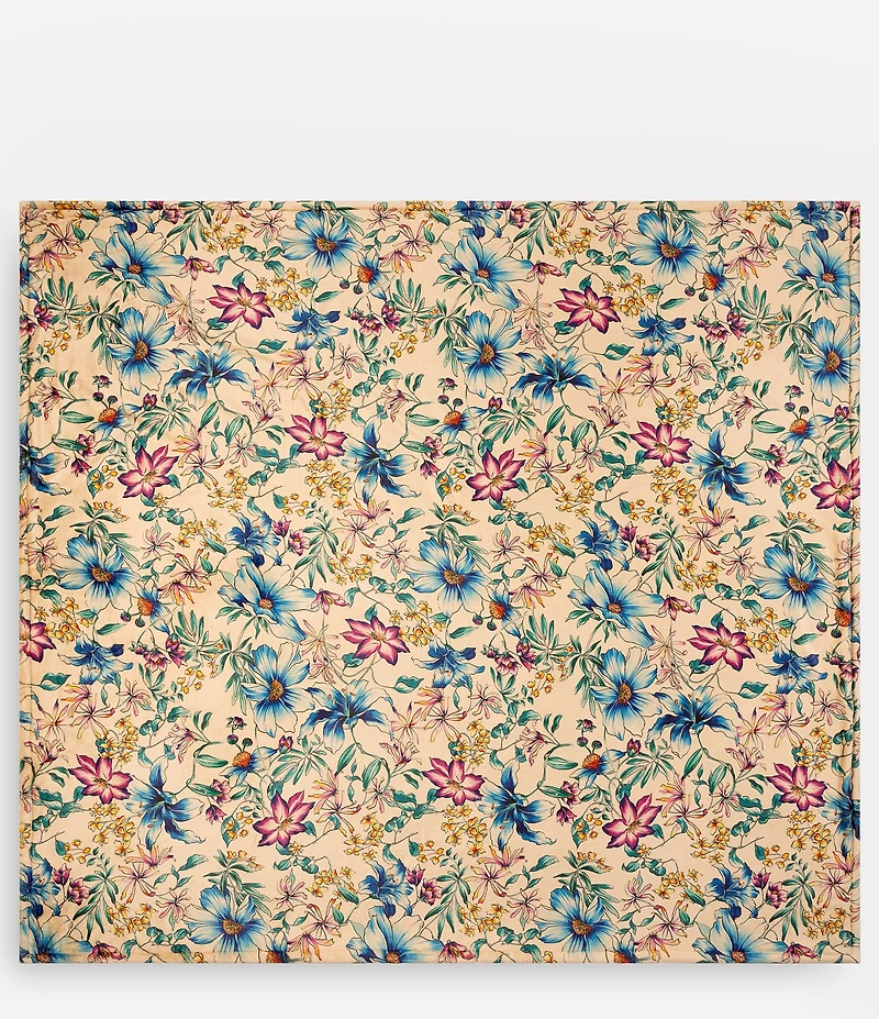JOHNNY WAS Laurel Canyon Demin Lace Reversible Cozy Blanket